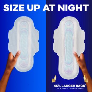 Always Ultra Thin Size 3 Extra Long Super Pads With Wings, Unscented