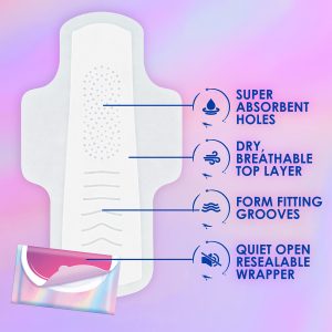 Always Pocket Flexfoam Pads, Regular, With Wings